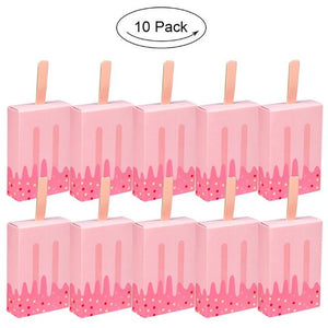 10Pcs Ice Cream Paper Candy Gift Boxes Cookie Box