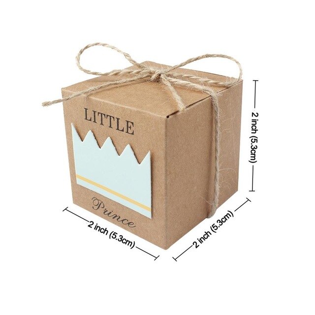 10pcs Kraft Paper Candy Gift Box Heart Crown Bag Gifts