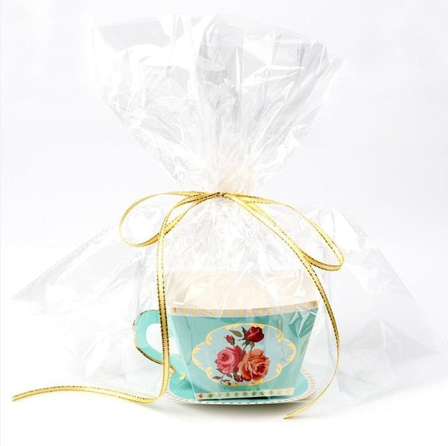 10Pcs Wedding Paper Candy Gift Box -Teapot Candy Bag Gifts